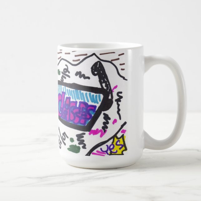 nerd glasses coffee mug (Right)