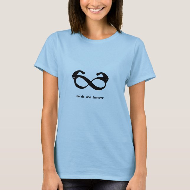 nerd glasses ladies t-shirt (Front)
