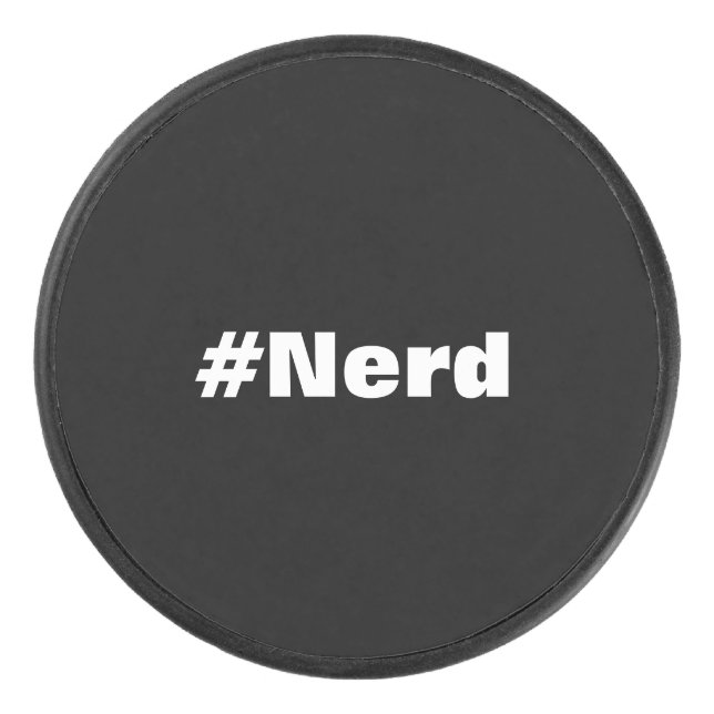 #Nerd Hockey Puck (Front)