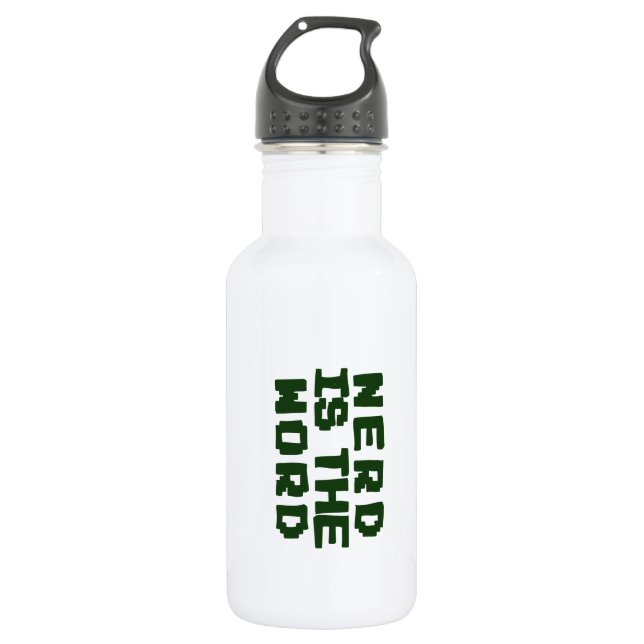 Nerd is the Word 532 Ml Water Bottle (Front)