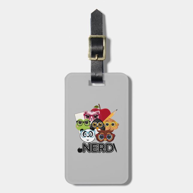Nerd Luggage Tag (Front Vertical)