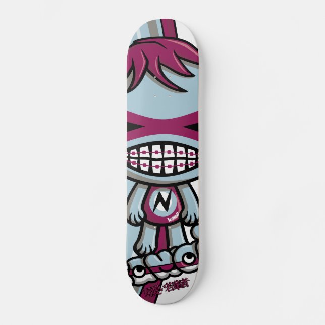 Nerd Mascot Skateboard (Front)