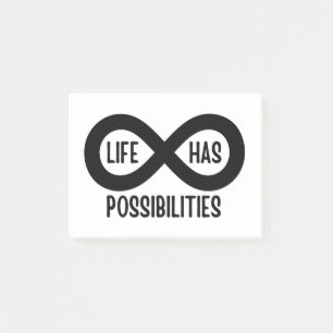 Nerd Mathematics Life Has Possibilities Post-it Notes