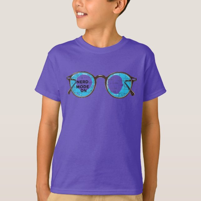 Nerd Mode On – Fun & Geeky T-Shirt Design for Know (Front)