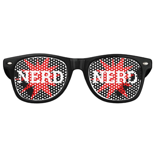 NERD retro Shades / Fun Party Sunglasses (Front)