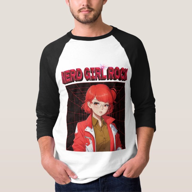 Nerd Rock Girl T-Shirt (Front)