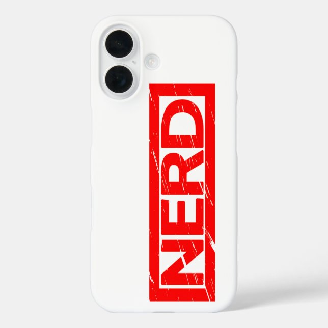 Nerd Stamp Case-Mate iPhone Case (Back)