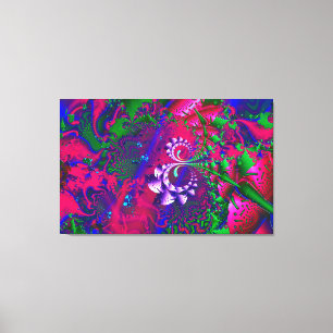 Nerdberries Psychedelic Fractal Canvas Print