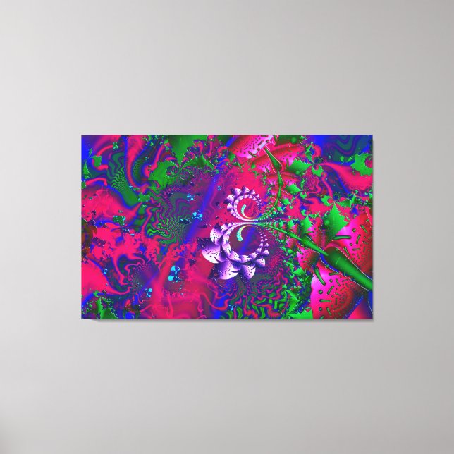 Nerdberries Psychedelic Fractal Canvas Print (Front)