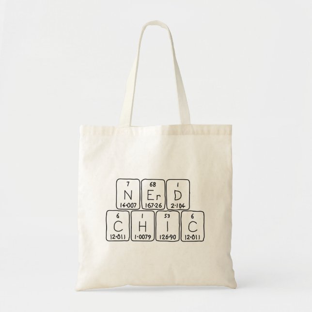 NerdChic periodic table phrase tote bag (Front)