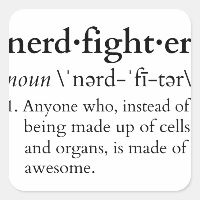 Nerdfighter? Square Sticker (Front)