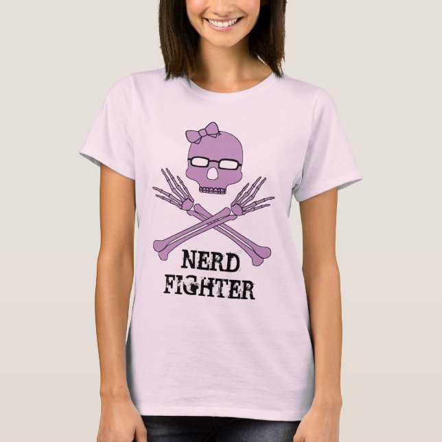 Nerdfighter with bow T-Shirt (Front)