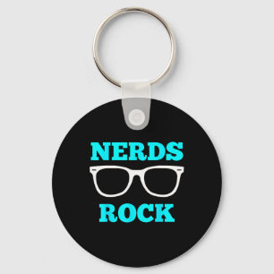 Nerds Rock T Shirt Gamer Geek Fun Cute Nerd Shirt Key Ring