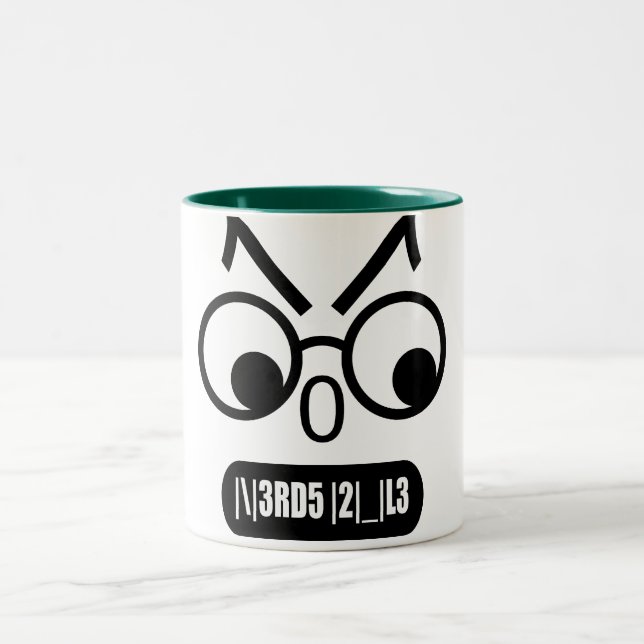 Nerds Rule Two-Tone Coffee Mug (Center)