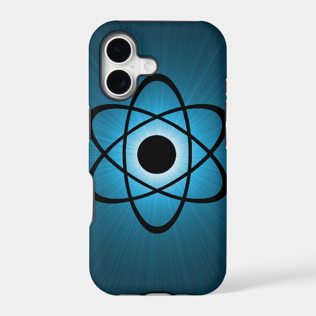 Nerdy Atomic BT iPhone 5 Case, Blue (Back)