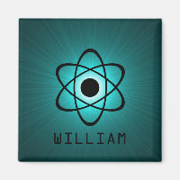 Nerdy Atomic Magnet, Teal