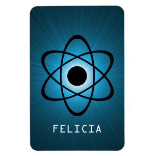 Nerdy Atomic Premium Magnet, Blue Magnet