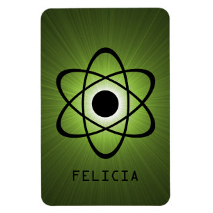 Nerdy Atomic Premium Magnet, Green Magnet