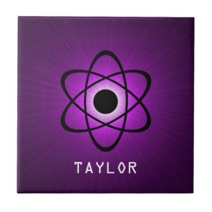 Nerdy Atomic Tile, Purple Tile