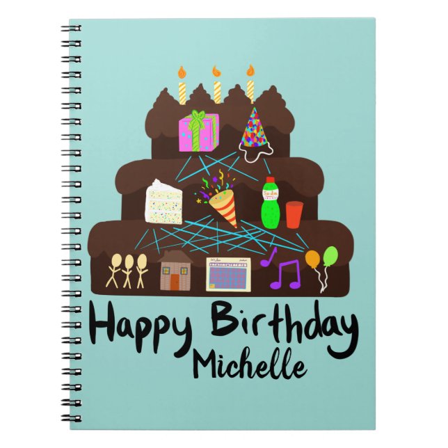 Nerdy Birthday Neural Network Notebook (Front)