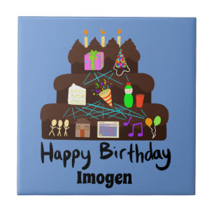 Nerdy Birthday Neural Network Tile