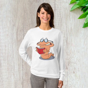 Nerdy Bookworm Reading A Book T-Shirt