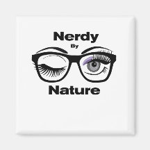 Nerdy by Nature Funny Geek Design with Glasses