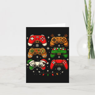 Nerdy Christmas Shirt For Boys Men, Xmas Gaming Co Card