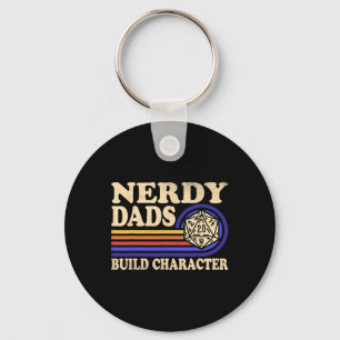 Nerdy Dad Rpg Gaming D20 Tabletop Games Funny Rpg  Key Ring