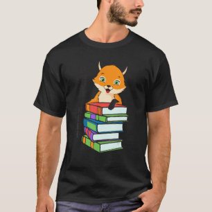 Nerdy Fox Book Animal For Men Women Furry T-Shirt