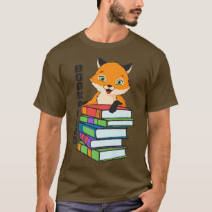 Nerdy Fox Book, Funny Animal Lover For Men Women, T-Shirt