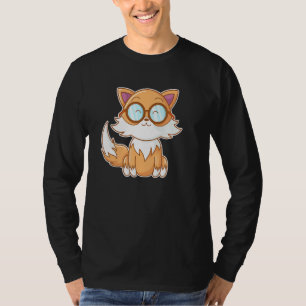 Nerdy Fox With Glasses T-Shirt