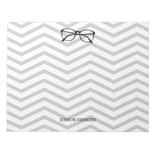 Nerdy Geekery Personalised Chevron Notepad