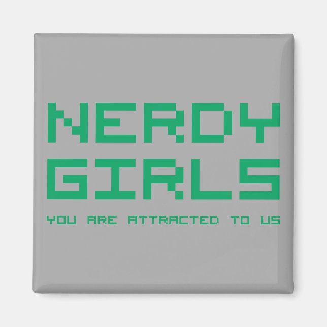 Nerdy Girls 2 Magnet (Front)