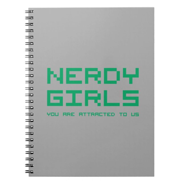 Nerdy Girls 2 Spiral Notebook (Front)