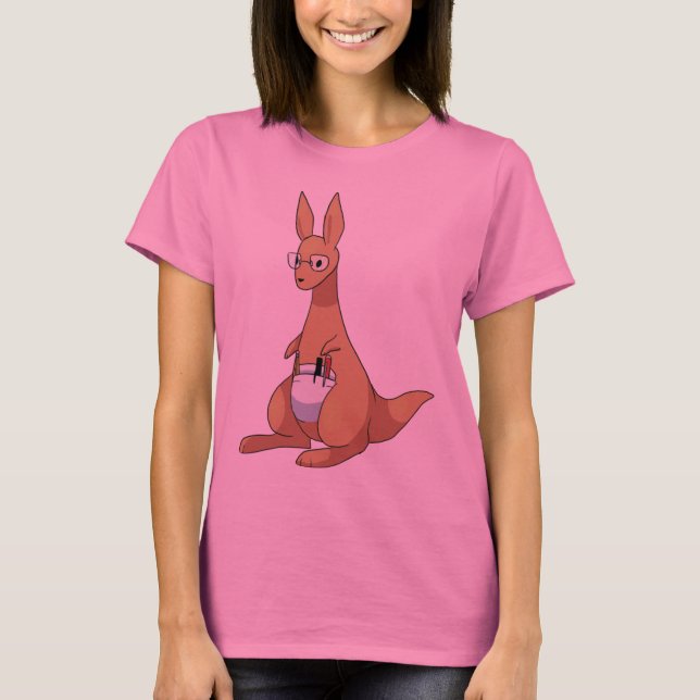 Nerdy Kangaroo T-Shirt (Front)
