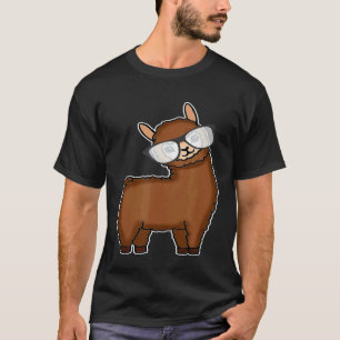 Nerdy Llama Alpaca Nerd For Women Girls And Men T-Shirt