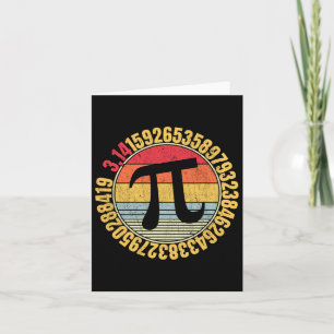 Nerdy Math Pi Symbol Mathlete  Card