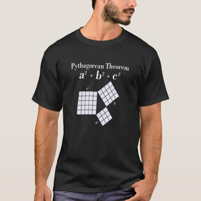 Nerdy Pythagorean Theorem Triangles Math Teacher G T-Shirt (Front)