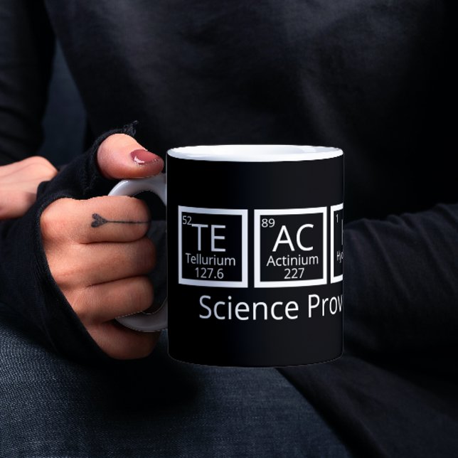 Nerdy Science Teacher Humour Periodic Table Coffee Mug (Nerdy Science teacher mug from Ricaso)