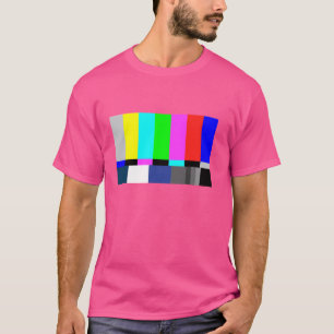 Nerdy Sheldon TV Test Pattern Colour Geek Gift T-Shirt