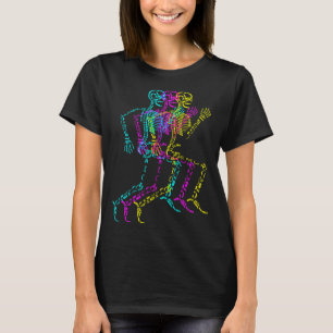 Nerdy Skeleton Bones Labeled Funny Halloween Human T-Shirt