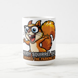 Nerdy Squirrel Dad Parking Lot Shirt Coffee Mug