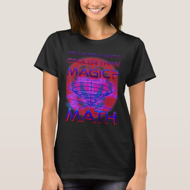 Nerdy You Know What's Cooler Than Magic Math Teach T-Shirt (Front)
