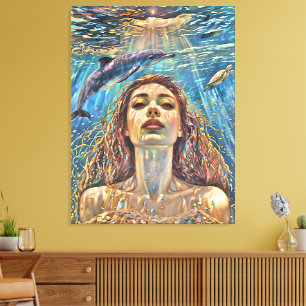 “Nerena” Beneath Still Waters Canvas Print