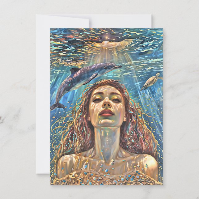 “Nerena”  Beneath Still Waters Invitation (Front)