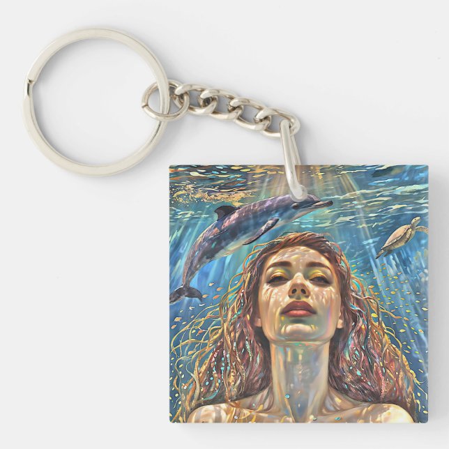 “Nerena”  Beneath Still Waters Key Ring (Front)