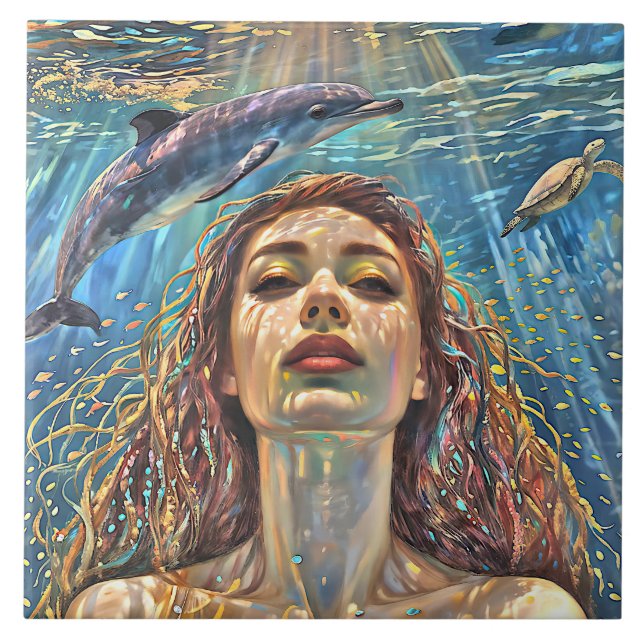 “Nerena”  Beneath Still Waters Tile (Front)