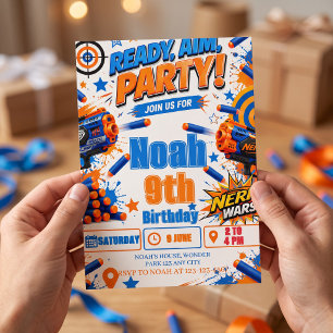 Nerf Birthday Invitation