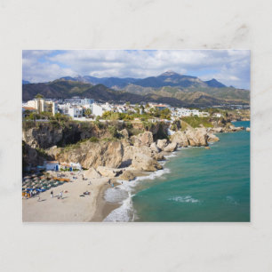 Nerja Coastline in Spain Postcard